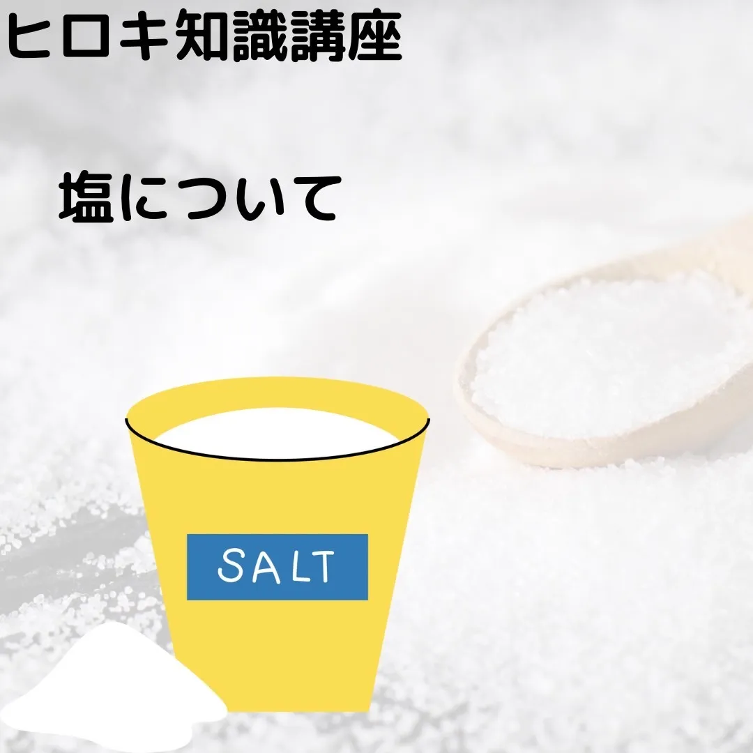 ヒロキ知識講座　塩について